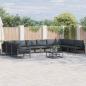 Preview: ARDEBO.de - Garten-Sofa-Set 11 pcs Anthrazit Stahl