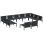 Preview: Garten-Sofa-Set 11 pcs Anthrazit Stahl