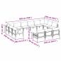 Preview: Gartensofa-set 13 Stk. Schwarz Stahl