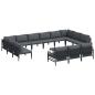 Preview: Garten-Sofa-Set 14 pcs Anthrazit Stahl