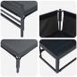 Preview: Gartensofa-set 14 Stk. Schwarz Stahl