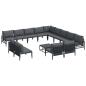 Preview: Garten-Sofa-Set 14 pcs Anthrazit Stahl