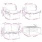 Preview: Garten-Sofa-Set 13 pcs Anthrazit Stahl