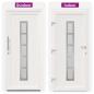 Preview: Vordertür Weiß 98 x 200 cm PVC