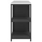 Preview: Küchenlager-Set mit Regal mit Speicher mit Tür Verstellbar 2 pcs Schwarz 150 x 50 x 92 cm