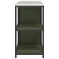 Preview: Küchenlager-Set mit Regal mit Speicher mit Tür Verstellbar 2 pcs Olive Grün 150 x 50 x 92 cm