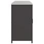 Preview: Küchenlager-Set mit Regal mit Speicher mit Tür 3 pcs Schwarz 210 x 50 x 92 cm