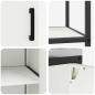 Preview: Küchenlager-Set 3 pcs Weiß 210 x 50 x 92 cm Kaltgewalzter Stahl