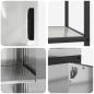 Preview: Küchenlager-Set 3 pcs Silber 180 x 50 x 92 cm Verzinkter Stahl