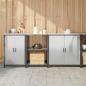 Preview: ARDEBO.de - Küchenaufbewahrungsset 3 pcs Silber 210 x 50 x 92 cm Edelstahl