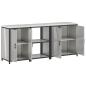 Preview: Küchenaufbewahrungsset 3 pcs Silber 210 x 50 x 92 cm Edelstahl