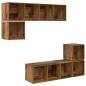 Preview: TV-Schrank-Set 4 pcs Altholz 37 x 37 x 142,5 cm Holzwerkstoff