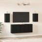 Preview: ARDEBO.de - TV-Schrank-Set mit Regal 7 pcs Schwarze Eiche 30,5 x 30 x 60 cm
