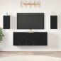 Preview: TV-Schrank-Set mit Regal 7 pcs Schwarze Eiche 30,5 x 30 x 60 cm