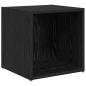 Preview: TV-Schrank Set mit Regal mit Speicher 6 pcs Schwarze Eiche Holzwerkstoff
