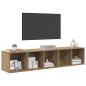 Preview: TV-Schrank Set 2 pcs Eiche handwerklich 37 x 37 x 142,5 cm
