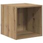 Preview: TV-Schrank Set 2 pcs Eiche handwerklich 37 x 37 x 142,5 cm