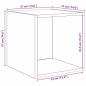Preview: TV-Schrank Set 2 pcs Eiche handwerklich 37 x 37 x 142,5 cm