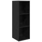 Preview: TV-Schrank-Set mit Speicher 4 pcs Schwarze Eiche Holzwerkstoff