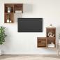Preview: ARDEBO.de - TV-Schrank Set 4 pcs Altholz 37 x 37 x 72 cm Holzwerkstoff