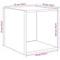 Preview: TV-Schrank Set 4 pcs Altholz 37 x 37 x 72 cm Holzwerkstoff