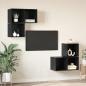 Preview: TV-Schrank Set 4 pcs Schwarze Eiche 37 x 37 x 72 cm