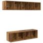 Preview: TV-Schrank-Set 4 pcs Altholz 37 x 37 x 142,5 cm Holzwerkstoff