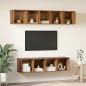 Preview: TV-Schrank-Set 4 pcs Altholz 37 x 37 x 142,5 cm Holzwerkstoff