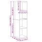 Preview: TV-Schrank-Set 4 pcs Altholz 37 x 37 x 142,5 cm Holzwerkstoff