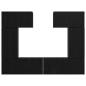 Preview: TV-Schrank-Set mit Regal 6 pcs Schwarze Eiche 80 x 30 x 30 cm