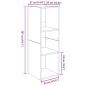 Preview: TV-Schränk mit Regal mit Speicher 4 pcs Schwarz Eiche 37 x 35 x 107,5 cm