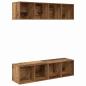 Preview: TV-Schrank-Set 2 pcs Altholz 37 x 37 x 142,5 cm Holzwerkstoff