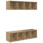 Preview: TV-Schrank-Set 2 pcs Eiche handwerklich 37 x 37 x 142,5 cm