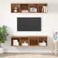 Preview: ARDEBO.de - Wand TV Schrank 4 pcs Altholz 37 x 37 x 72 cm Holzwerkstoff