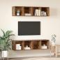 Preview: Wand TV Schrank 4 pcs Altholz 37 x 37 x 72 cm Holzwerkstoff