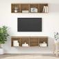 Preview: ARDEBO.de - Wand TV Schrank 4 pcs Eiche handwerklich 37 x 37 x 72 cm