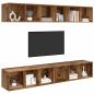 Preview: Wand TV Schrank 4 pcs Altholz 37 x 37 x 107,5 cm Ingenieuholz
