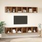 Preview: Wand TV Schrank 4 pcs Altholz 37 x 37 x 107,5 cm Ingenieuholz