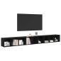 Preview: TV-Schränk 3 pcs Schwarze Eiche 37 x 35 x 107.5 cm Ingenieuholz