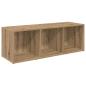 Preview: TV-Schränk 3 pcs Eiche handwerklich 37 x 35 x 107.5 cm