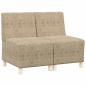 Preview: Sofa Stuhl mit Kissen 2 pcs Hellgrau 55 cm Faux Wildleder