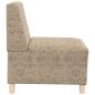 Preview: Sofa Stuhl mit Kissen 2 pcs Hellgrau 55 cm Faux Wildleder