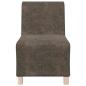 Preview: Sofa Stuhl mit Kissen 2 pcs Dunkelgrau 55 cm Faux Wildleder