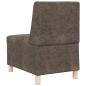 Preview: Sofa Stuhl mit Kissen 2 pcs Dunkelgrau 55 cm Faux Wildleder