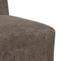Preview: Sofa Stuhl mit Kissen 2 pcs Dunkelgrau 55 cm Faux Wildleder