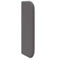Preview: Kopfteil Ohren 2 pcs Grau 40 x 16 x 5 cm Kunstleder