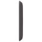 Preview: Kopfteil Ohren 2 pcs Grau 40 x 16 x 5 cm Kunstleder