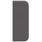 Preview: Kopfteil Ohren 2 pcs Grau 40 x 16 x 5 cm Kunstleder