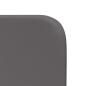 Preview: Kopfteil Ohren 2 pcs Grau 40 x 16 x 5 cm Kunstleder