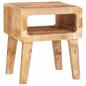 Preview: ARDEBO.de - Beistelltische mit Regal 40 x 32 x 46 cm massives Mangoholz
